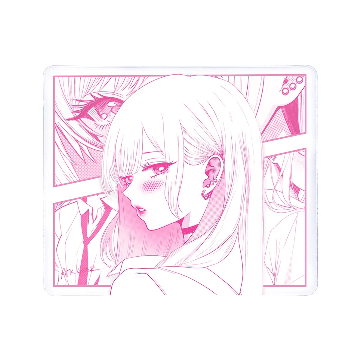 ATK Reverie Pink аниме-коврик для мыши 490x420x4 мм - фото на белом фоне