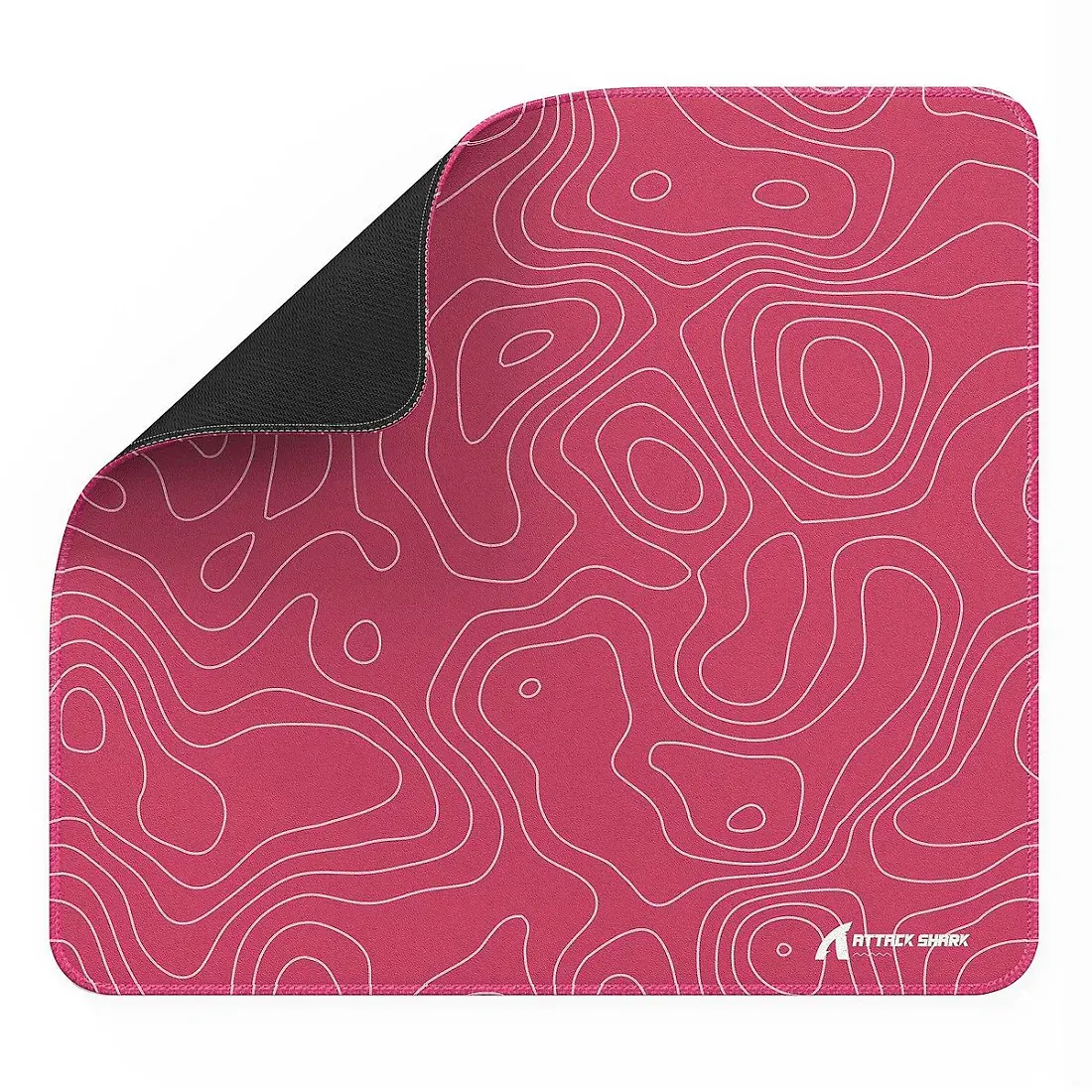 Attack Shark CM02 Berry Red Contour esports gaming mousepad 450x400x4 mm, image 1