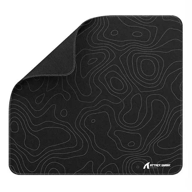 Attack Shark CM02 Black Contour esports gaming mousepad 450x400x4 mm, image 1