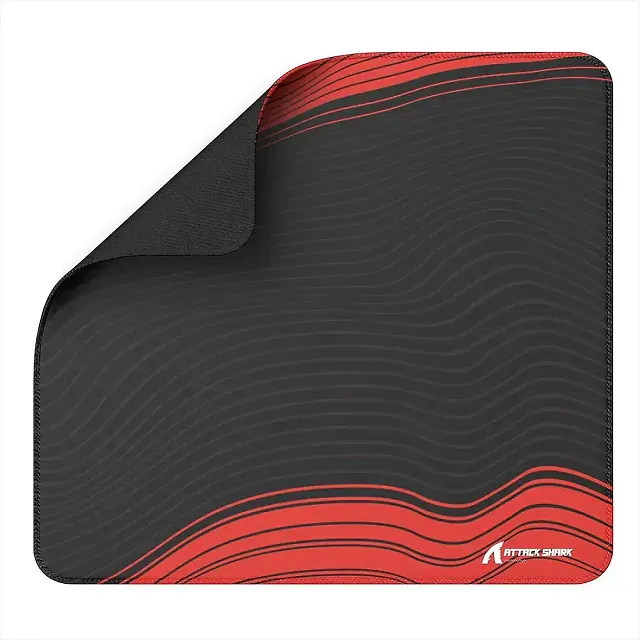 Attack Shark CM02 Black/Red Contour esports gaming mousepad 450x400x4 mm, image 1