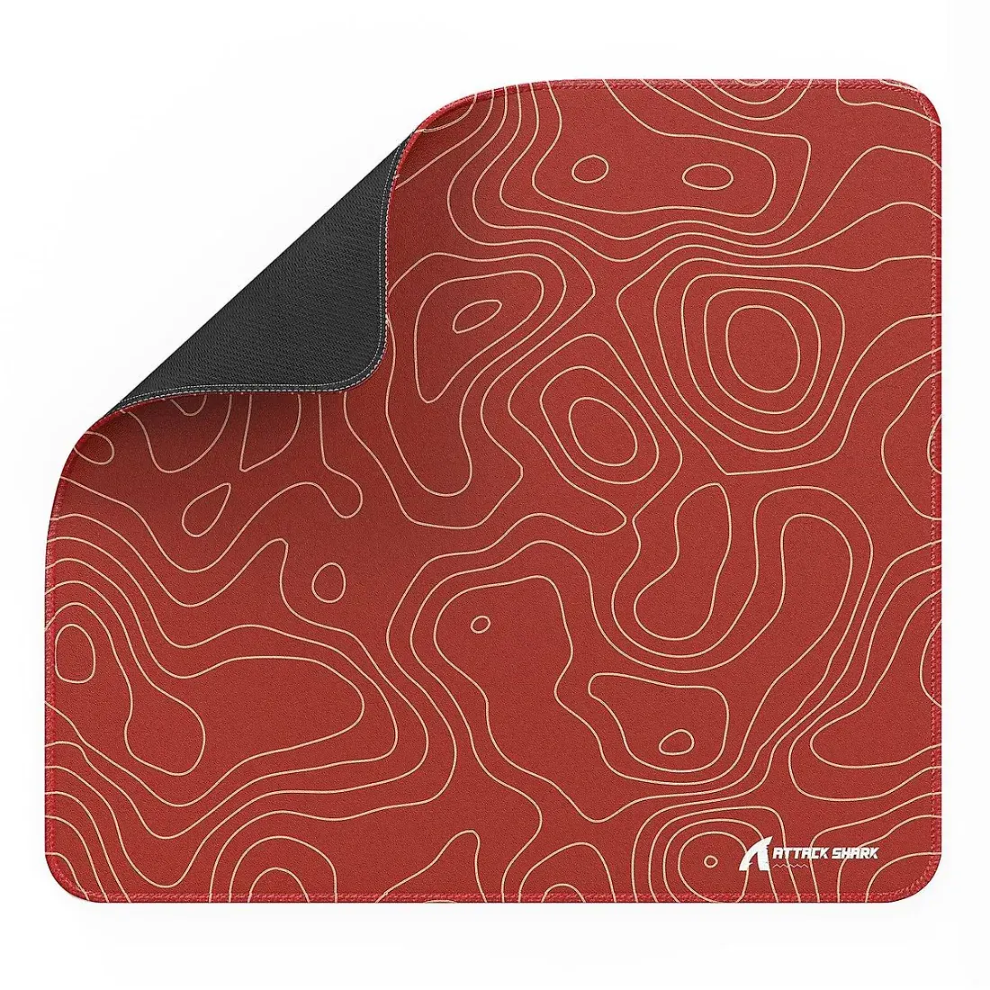 Attack Shark CM02 Red Contour esports gaming mousepad 450x400x4 mm, image 1