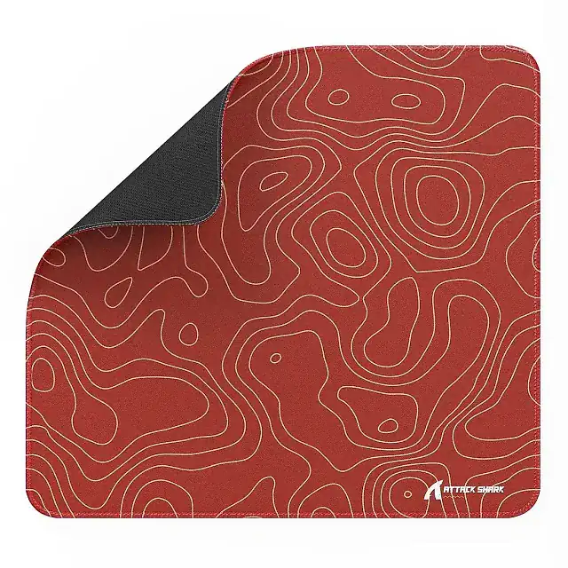 Attack Shark CM02 Red Contour esports gaming mousepad 450x400x4 mm, image 1