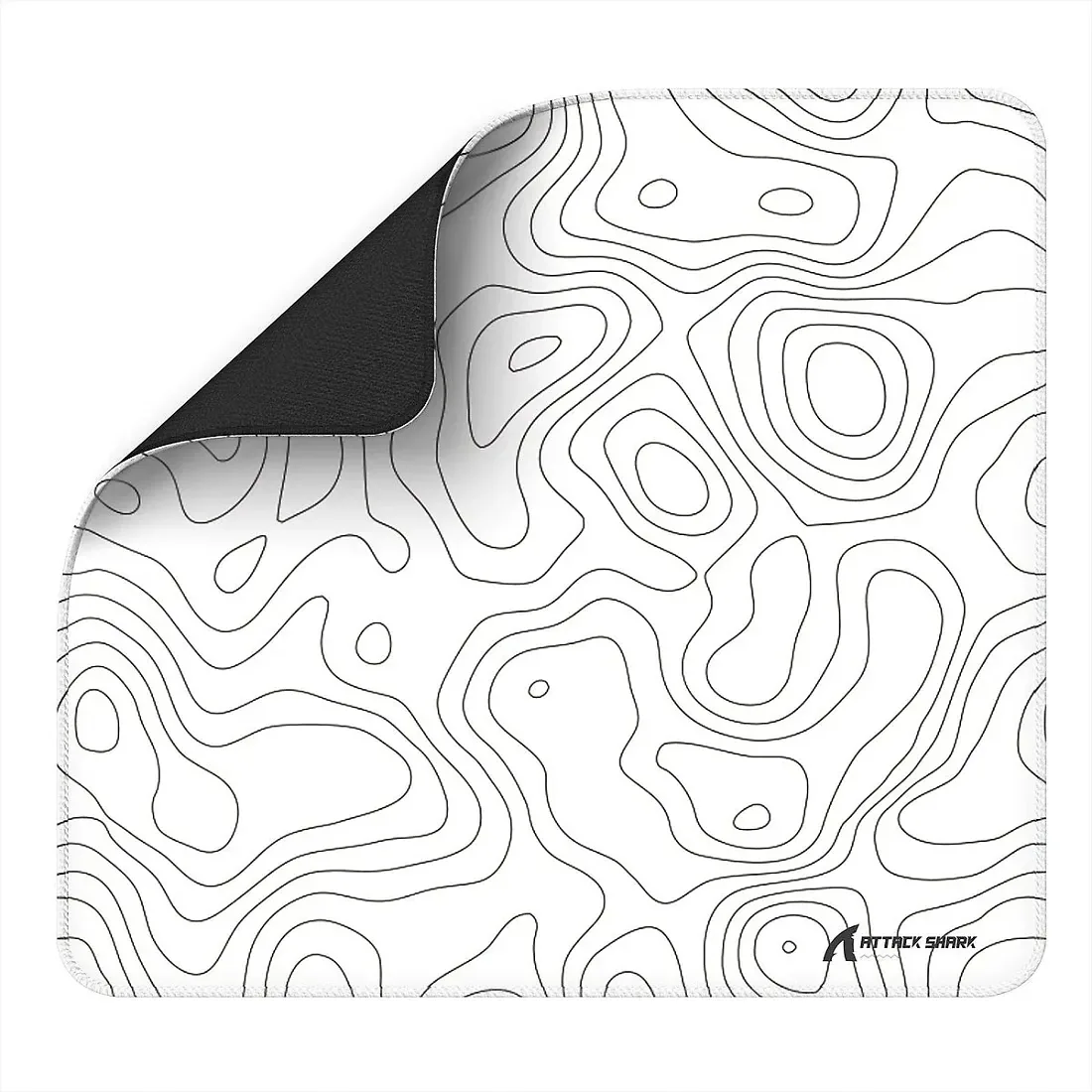 Attack Shark CM02 White Contour esports gaming mousepad 450x400x4 mm, image 1