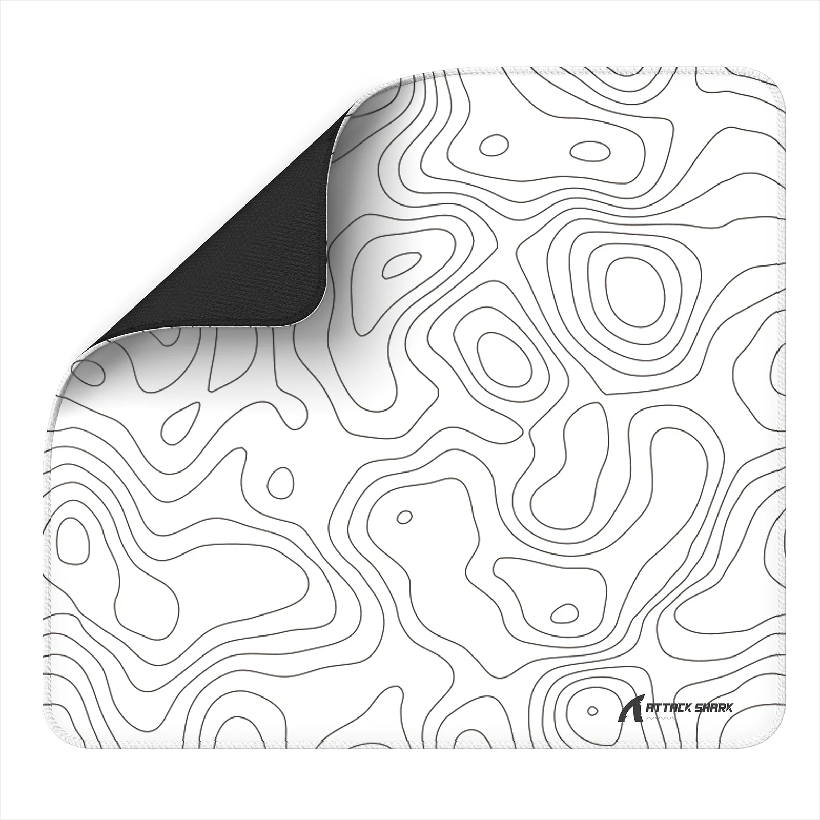 Attack Shark CM02 White Contour ігровий килимок для миші 450x400x4 мм, фото 1