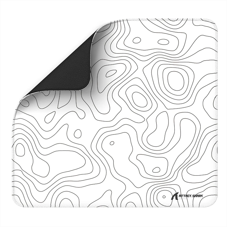 Attack Shark CM02 White Contour esports gaming mousepad 450x400x4 mm, image 1