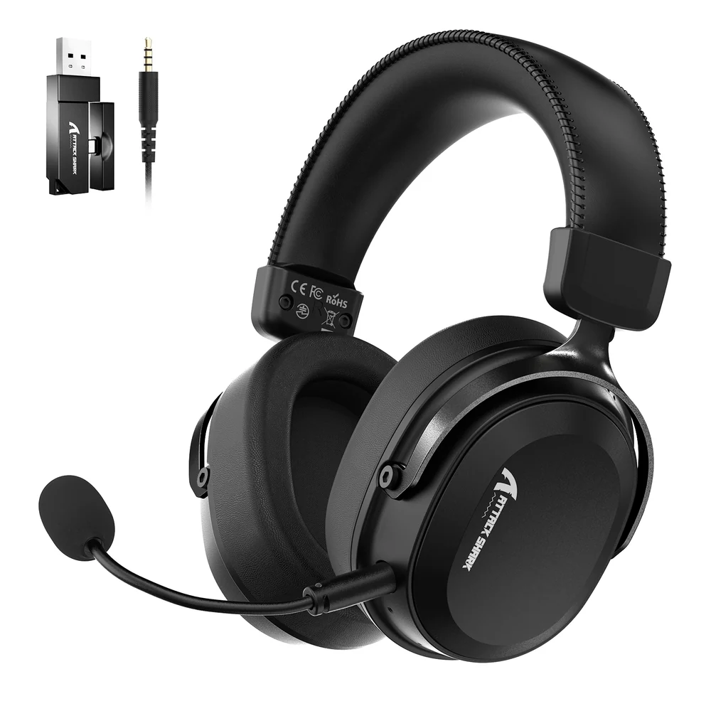 Attack Shark L30PRO Black wireless gaming headset - photo 1