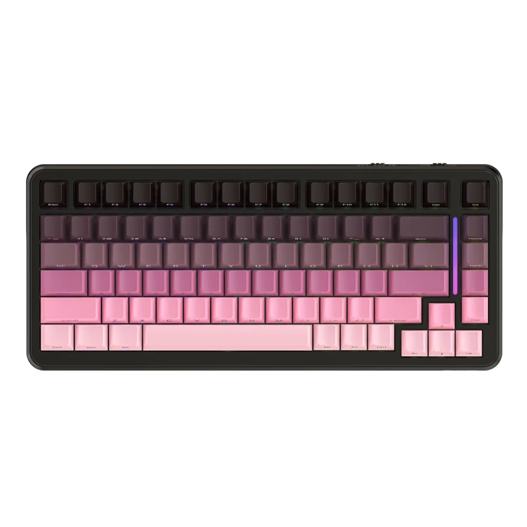 Attack Shark M86 Pink бездротова ігрова механічна клавіатура: фото товару на білому фоні