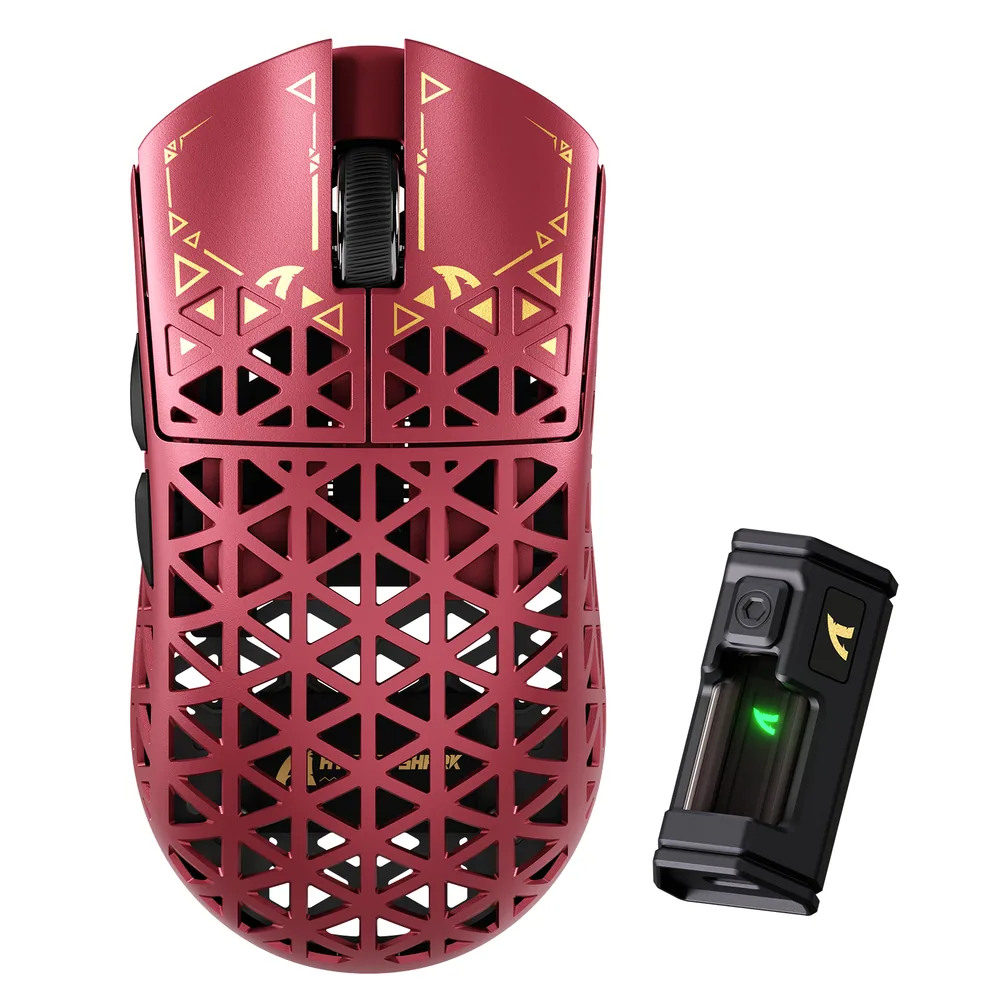 Attack Shark R5 Ultra Red carbon fibre gaming mouse - photo 1