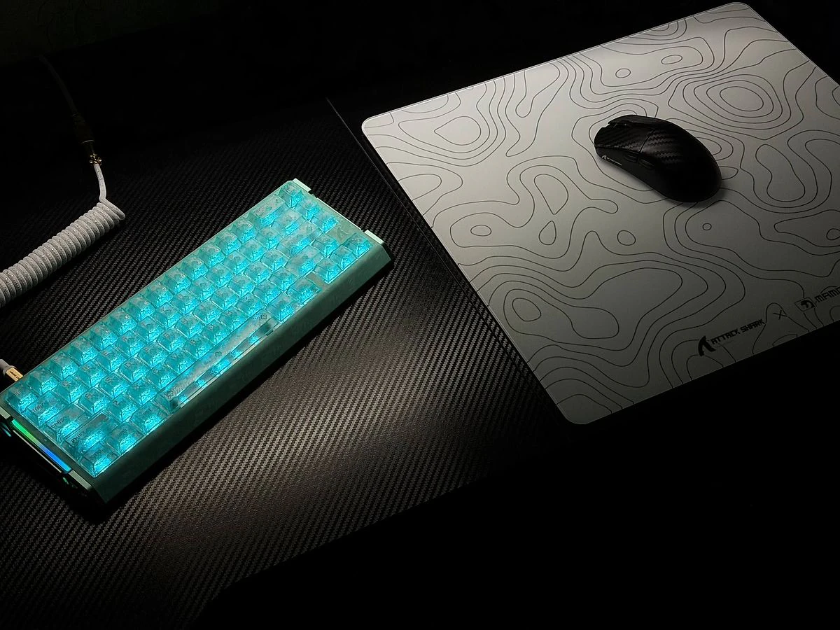 Attack Shark R68 HE Carbon Fiber Lake Green Magnetic Gaming