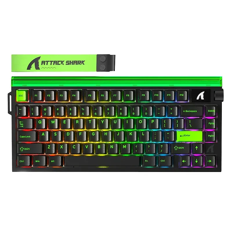 Attack Shark X87 Ultra Shadow Jade wireless mechanical keyboard 8K