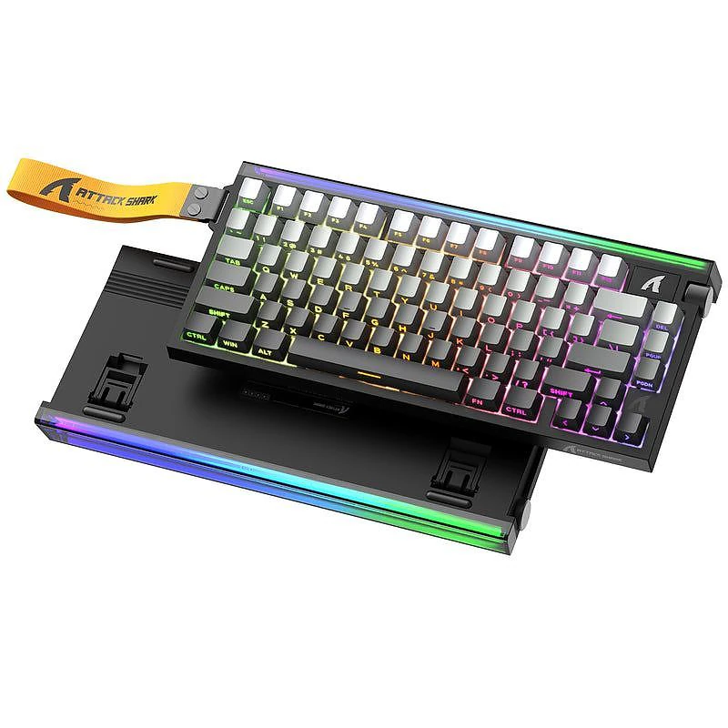Attack Shark R85 HE Gray Gradient gaming magnetic keyboard with RGB backlight - photo 2