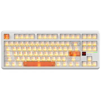 Attack Shark X87 Ultra Iced Orange wireless mechanical keyboard 8K - photo 1
