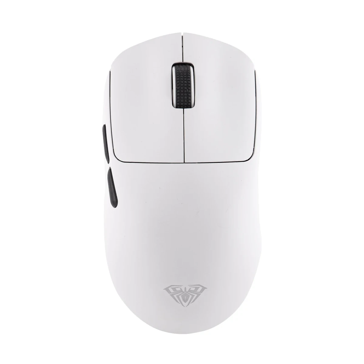 AULA SC800 White беспроводная игровая мышь 37 г на белом фоне - фото 1