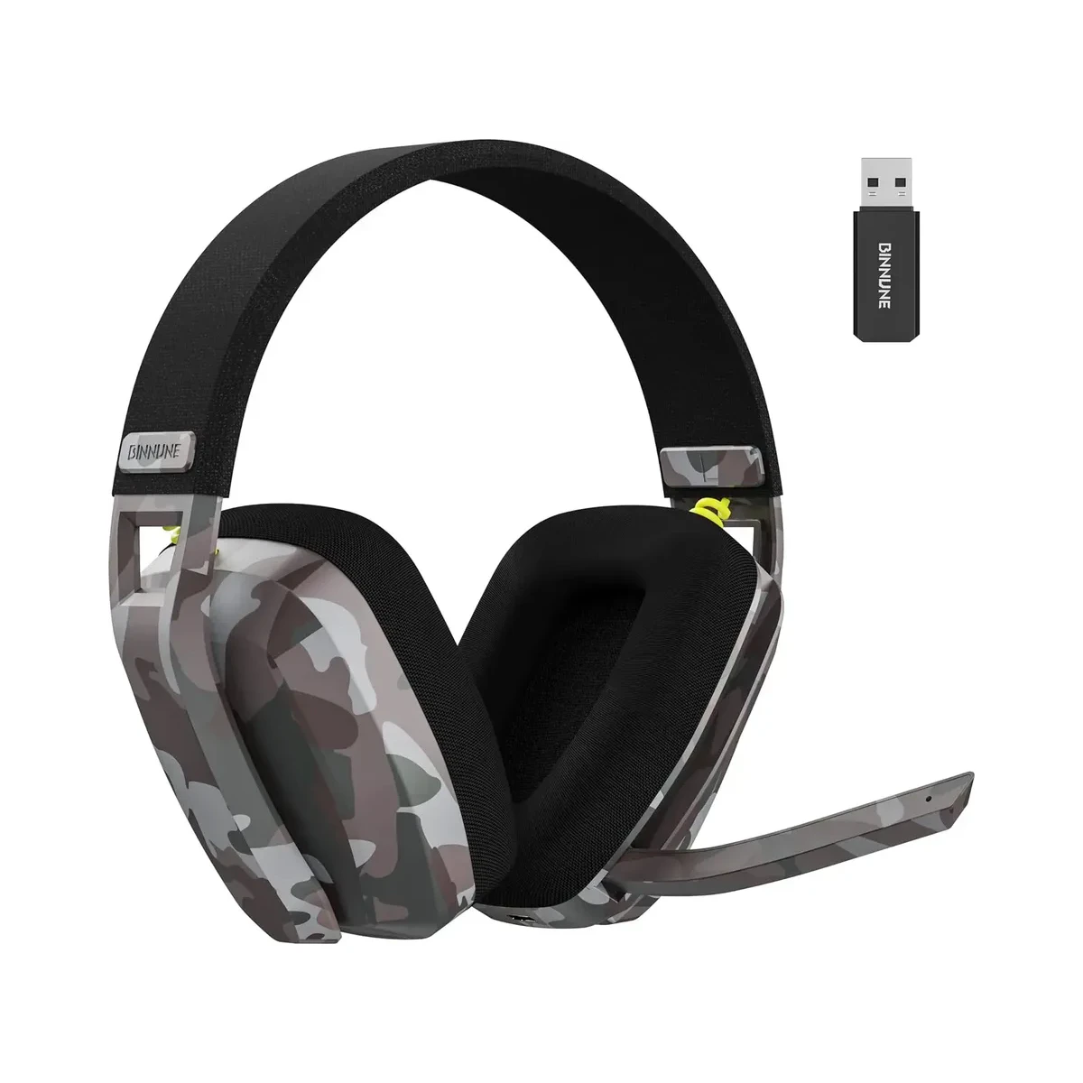 BINNUNE BW06 Camouflage wireless gaming headset - photo 1