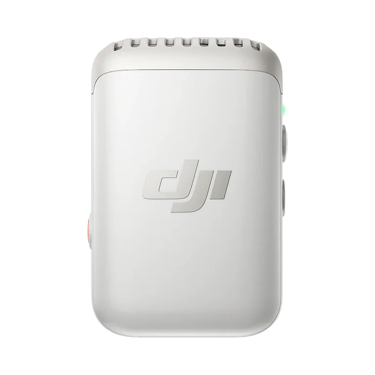 DJI Mic 2 передавач білий (Pearl White) на білому фоні