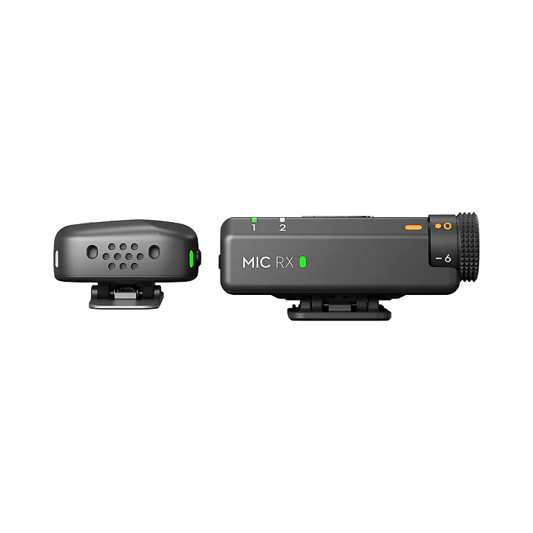 DJI Mic Mini (1 TX + 1 RX) бездротова мікрофонна система на білому фоні