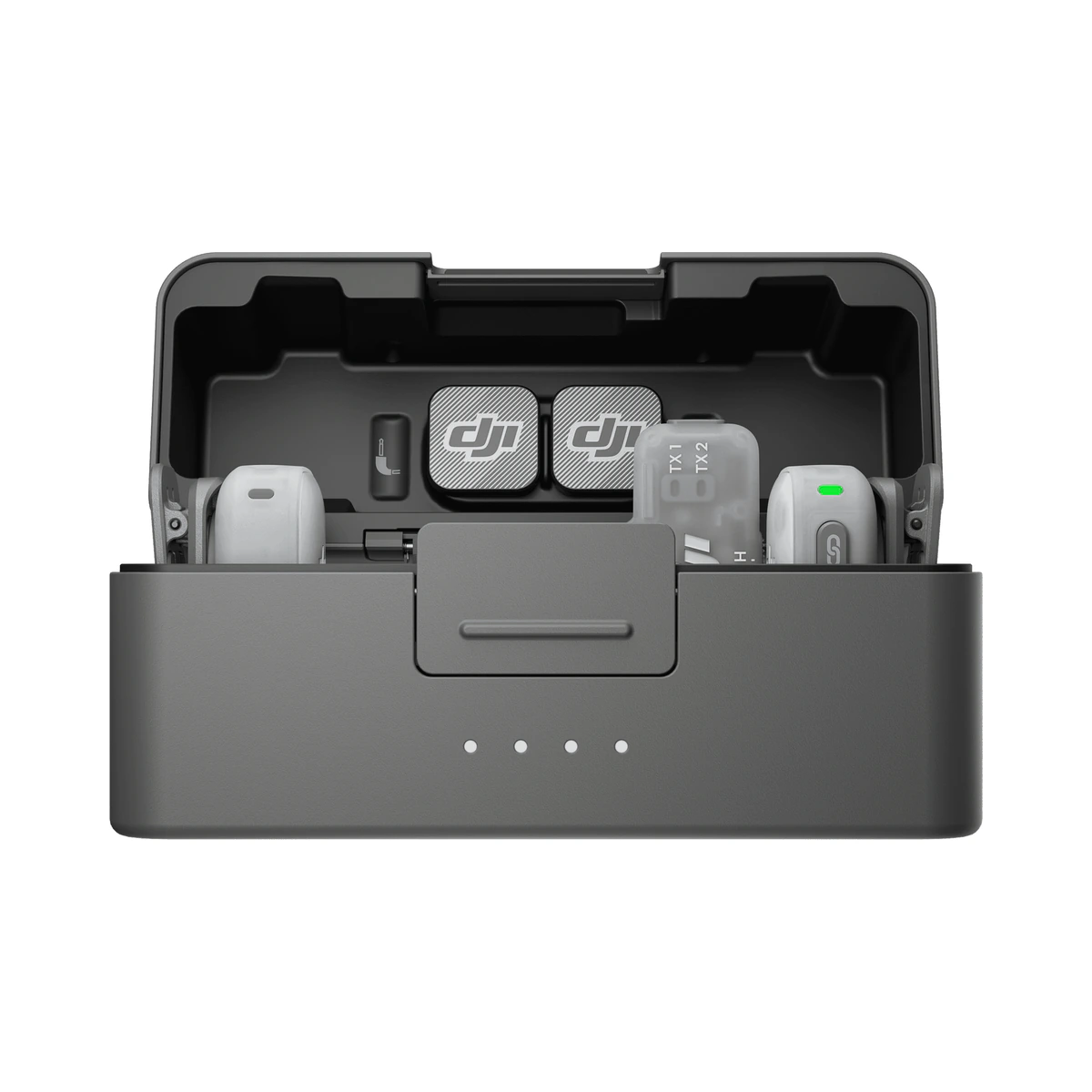 DJI Mic Mini 2 (2 TX + 1 Mobile RX + Charging Case) бездротова мікрофонна система на білому фоні