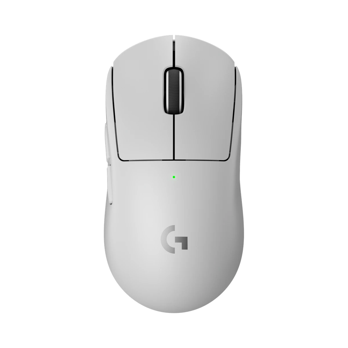 Logitech G PRO X Superlight 2 White wireless gaming mouse - top view