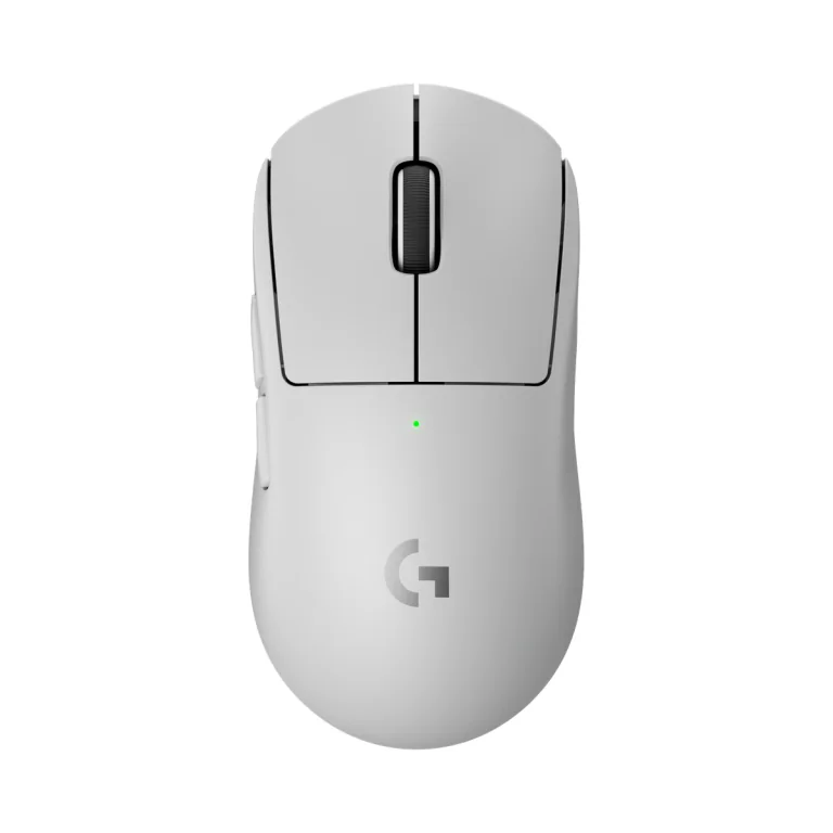 Logitech G PRO X Superlight 2 White wireless gaming mouse - top view