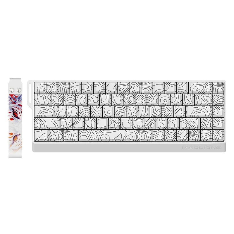 MADLIONS FIRE68 Ultra Standard Contour Line White магнітна ігрова клавіатура 65% - фото 1