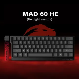 MADLIONS MAD60HE Black No Light magnetic gaming keyboard 60% - image 1