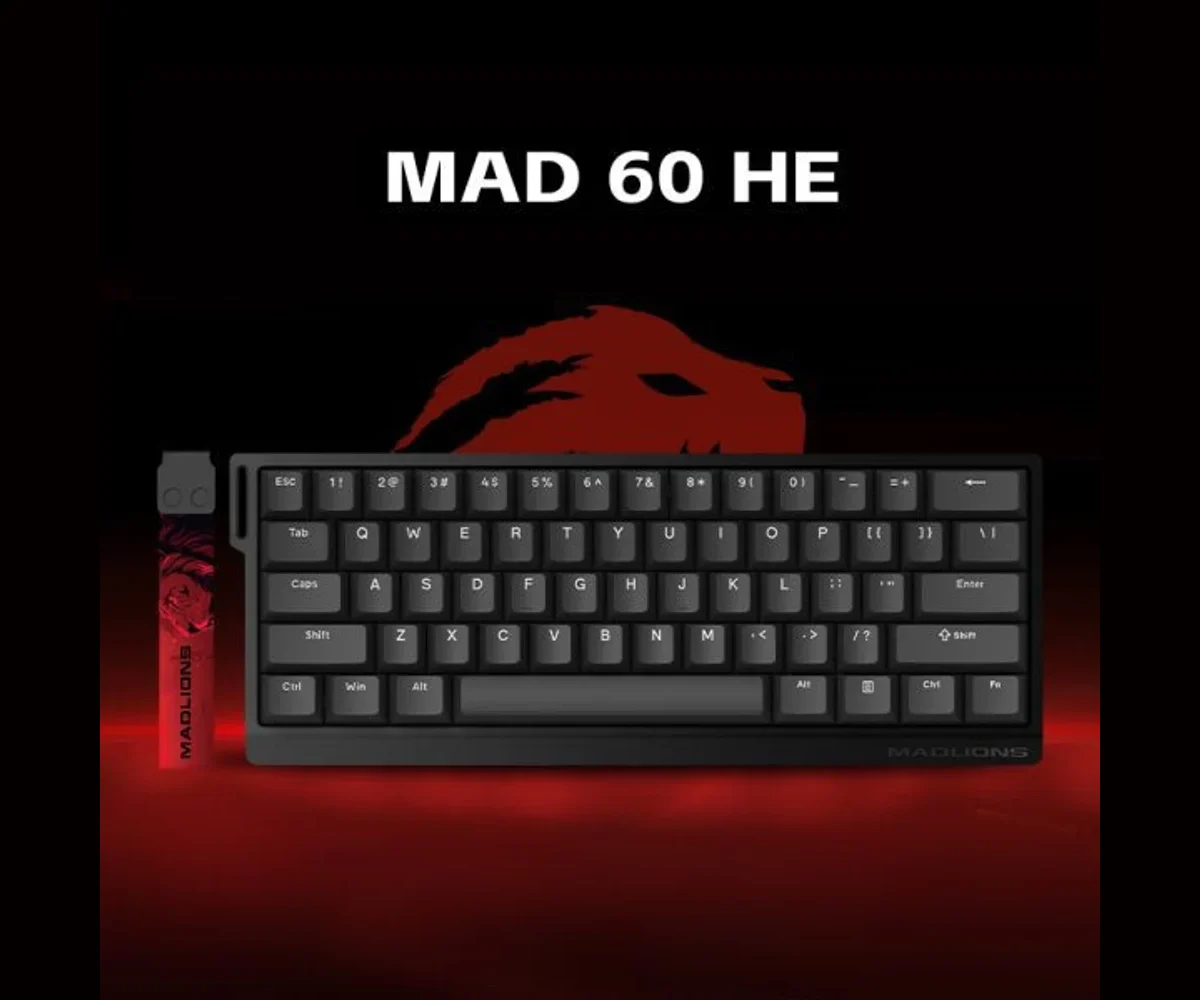 MADLIONS MAD60HE Black RGB magnetic gaming keyboard 60% - image 1
