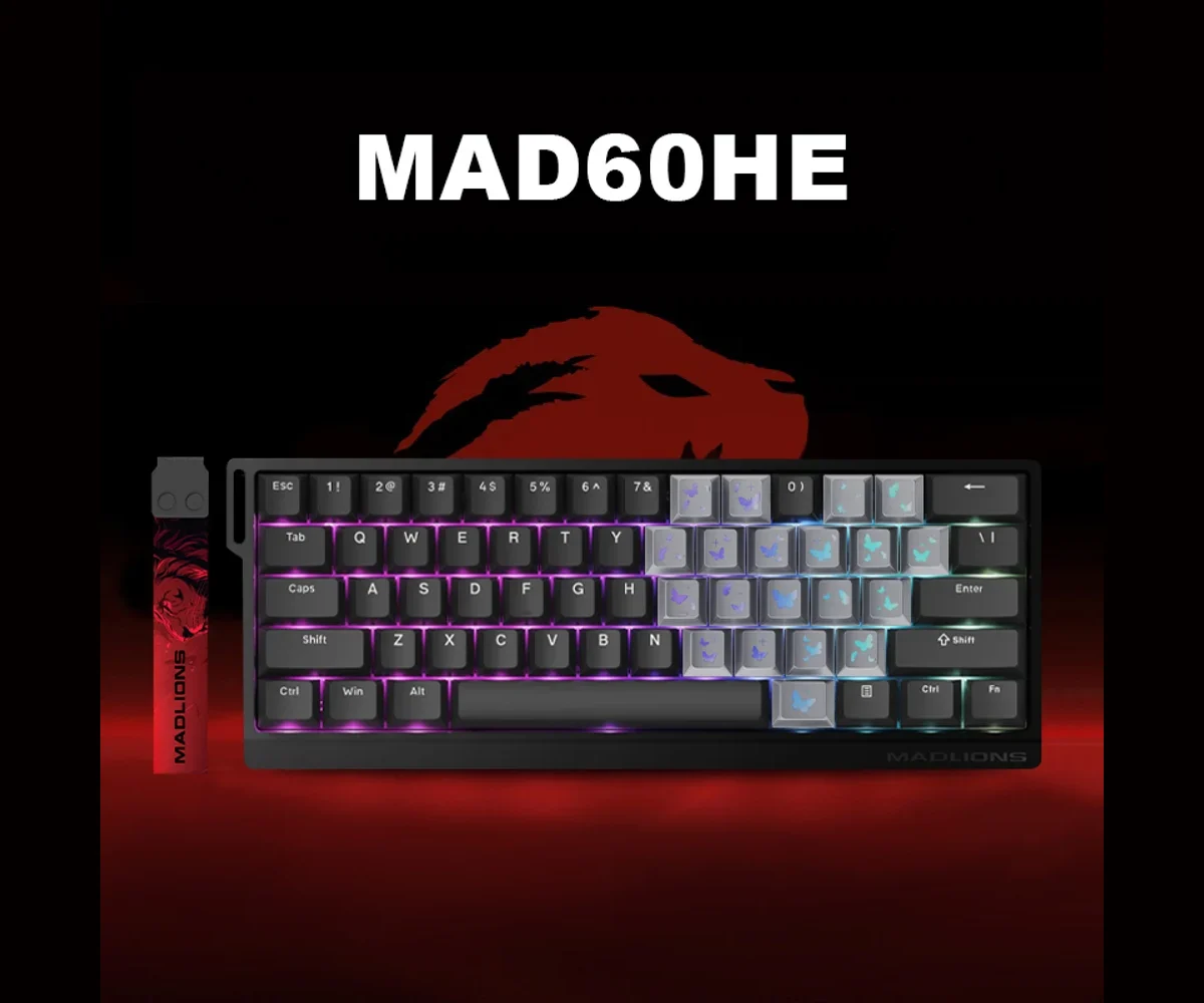 MADLIONS MAD60HE Butterfly magnetic gaming keyboard 60% - image 1