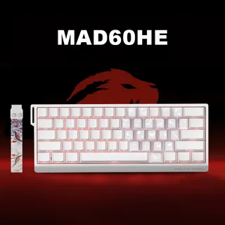 MADLIONS MAD60HE White Butterfly magnetic gaming keyboard 60% - image 1
