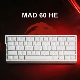MADLIONS MAD60HE White Jelly magnetic gaming keyboard 60% - image 1