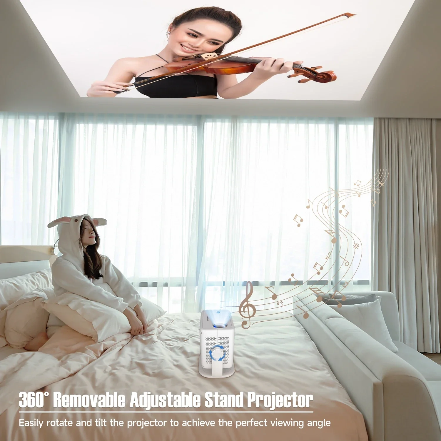 Magcubic L018 rotating stand for wall and ceiling projection