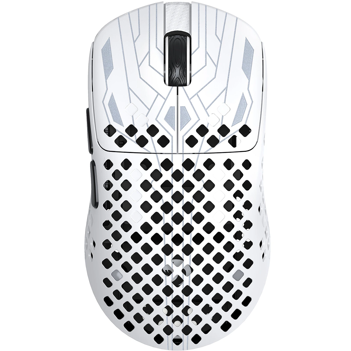 MAMBASNAKE M2 White карбоновая беспроводная игровая мышь 41 г, фото 1