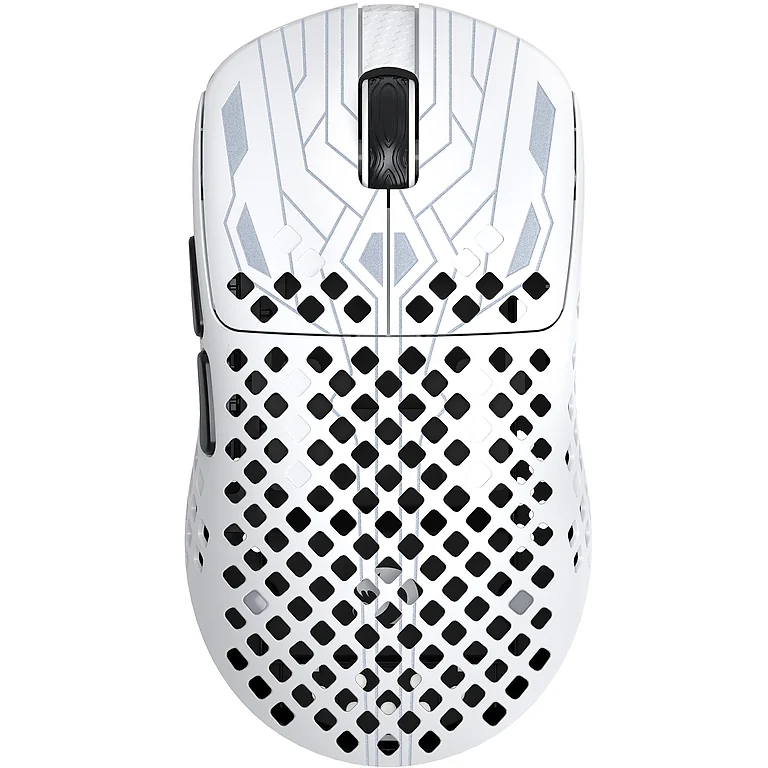 MAMBASNAKE M2 White карбоновая беспроводная игровая мышь 41 г, фото 1