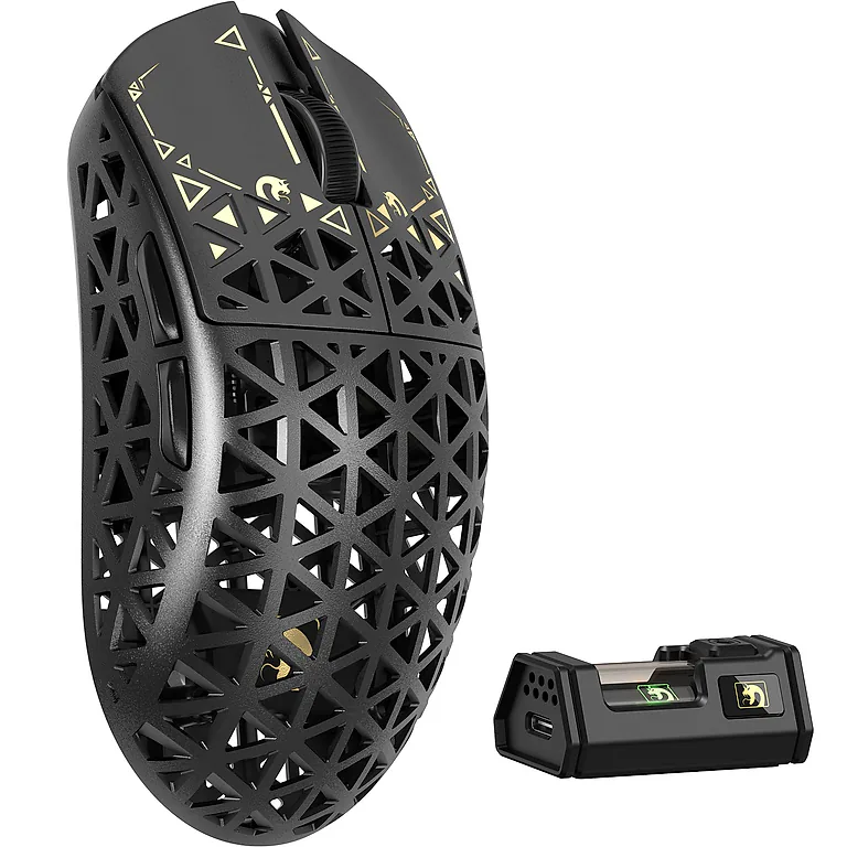 MAMBASNAKE M5 Ultra Black карбоновая беспроводная игровая мышь 8K PAW3950MAX, фото 1