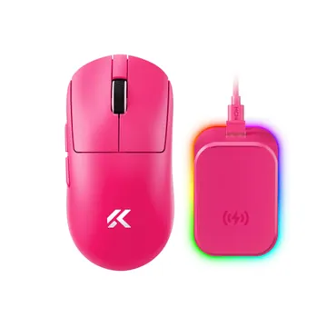 Mchose A7 V2 Ultra+ Rose Red wireless gaming mouse - photo 1