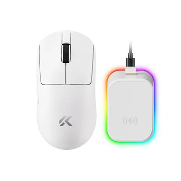 Mchose A7 V2 Ultra+ White wireless gaming mouse - photo 1