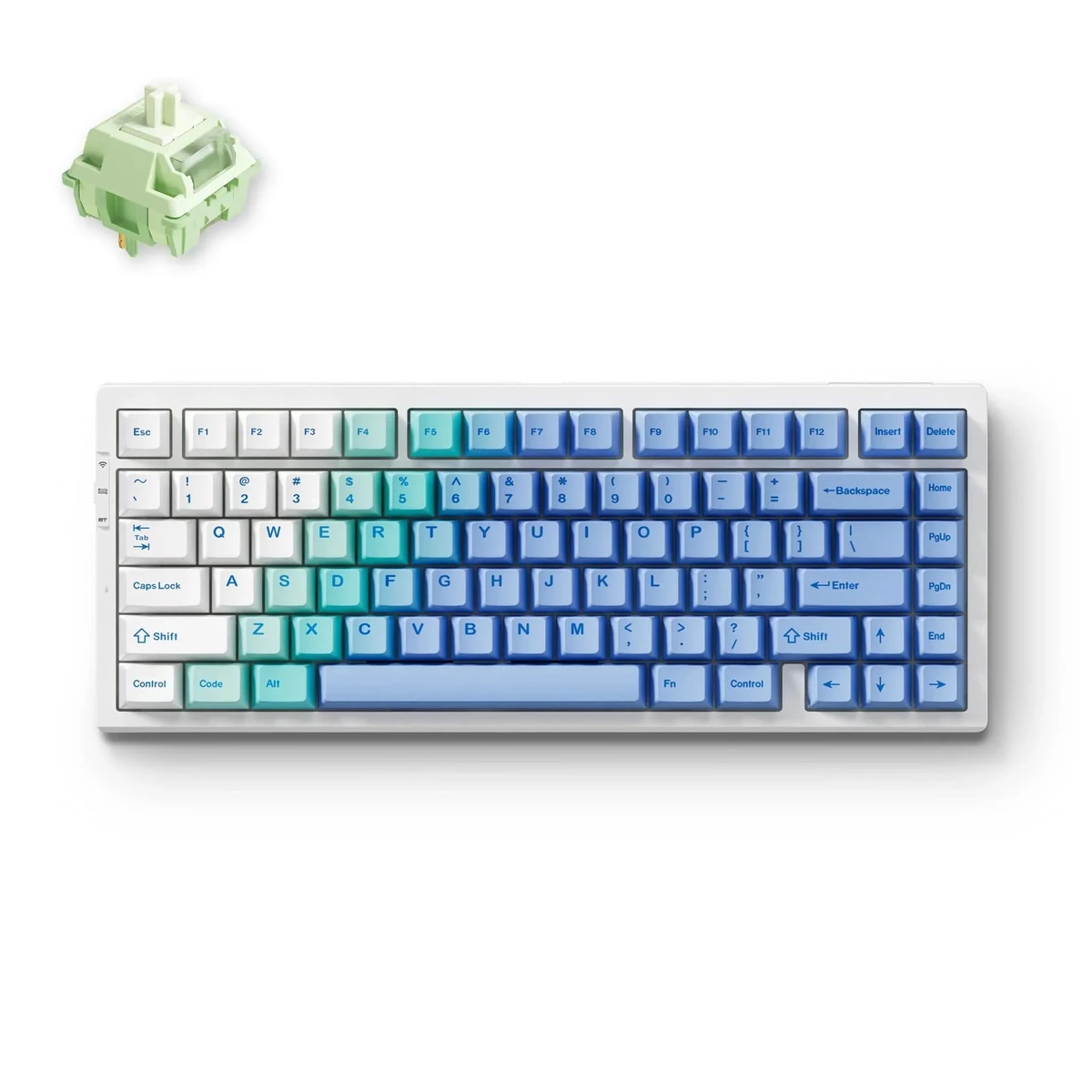 MCHOSE G75 Pro Arctic Snow Matcha Latte бездротова механічна клавіатура 75% - фото 1