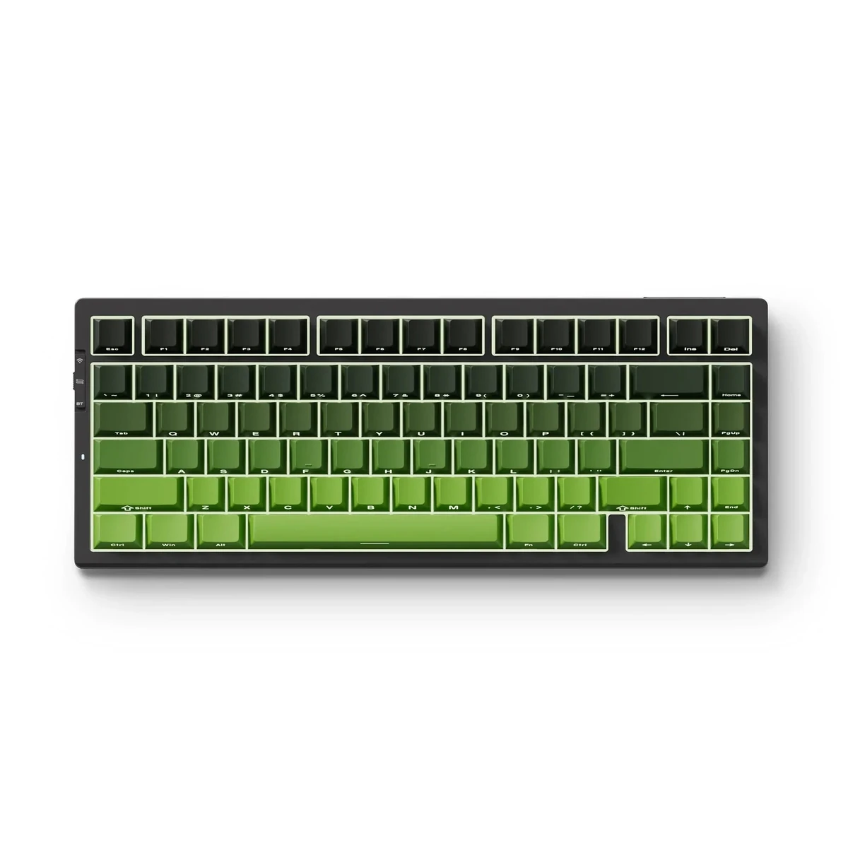 MCHOSE G75 Pro Black Green Gradient Matcha Latte бездротова механічна клавіатура 75% - фото 1