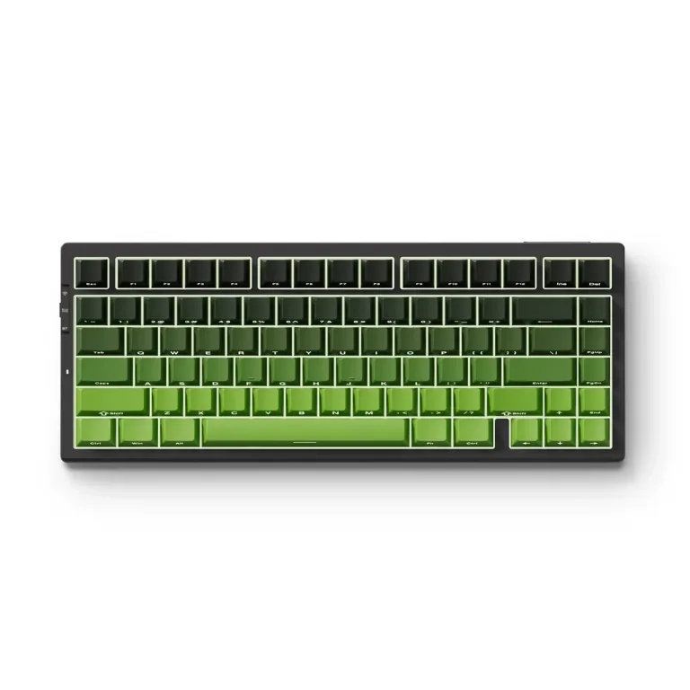 MCHOSE G75 Pro Black Green Gradient Matcha Latte wireless mechanical keyboard 75% - image 1
