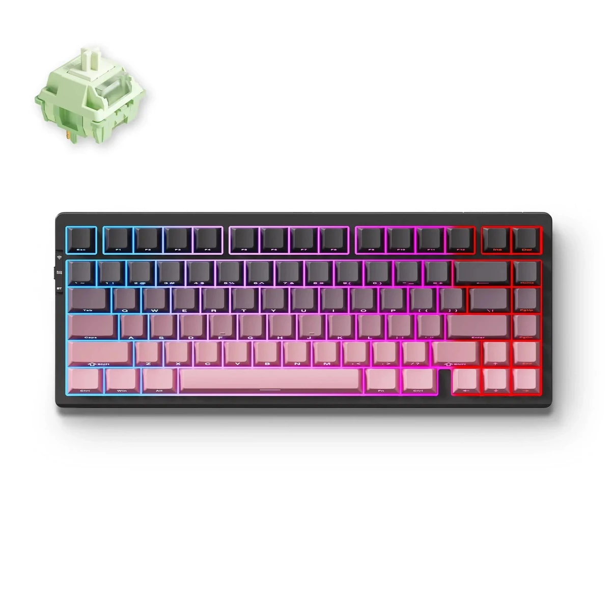 MCHOSE G75 Pro Black Pink Matcha Latte бездротова механічна клавіатура 75% - фото 1