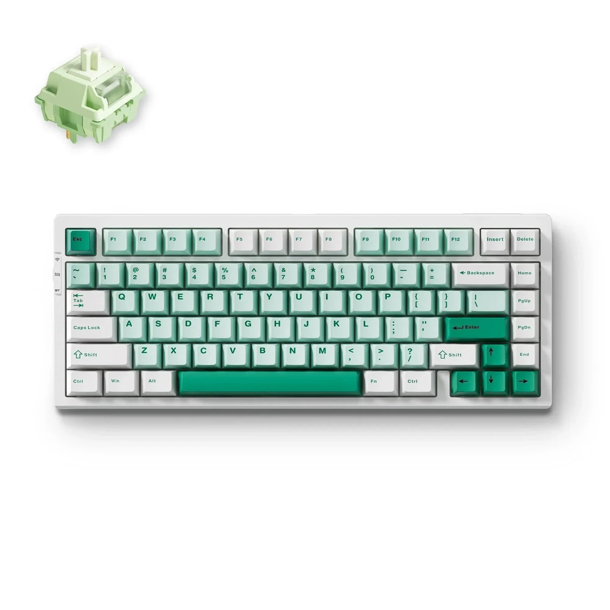 MCHOSE G75 Pro Green Matcha Latte бездротова механічна клавіатура 75% - фото 1