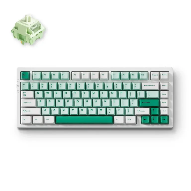 MCHOSE G75 Pro Green Matcha Latte wireless mechanical keyboard 75% - image 1