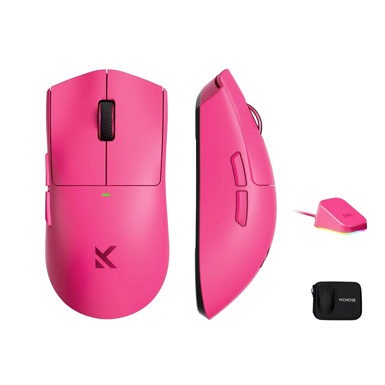 Mchose K7 Ultra Rose Red з док-станцією та 8K приймачем