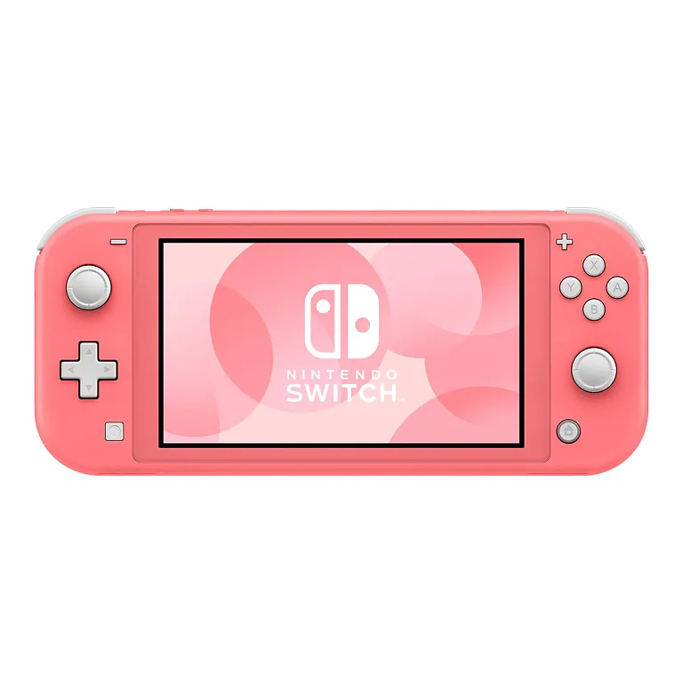 Nintendo Switch Lite Coral портативная консоль спереди