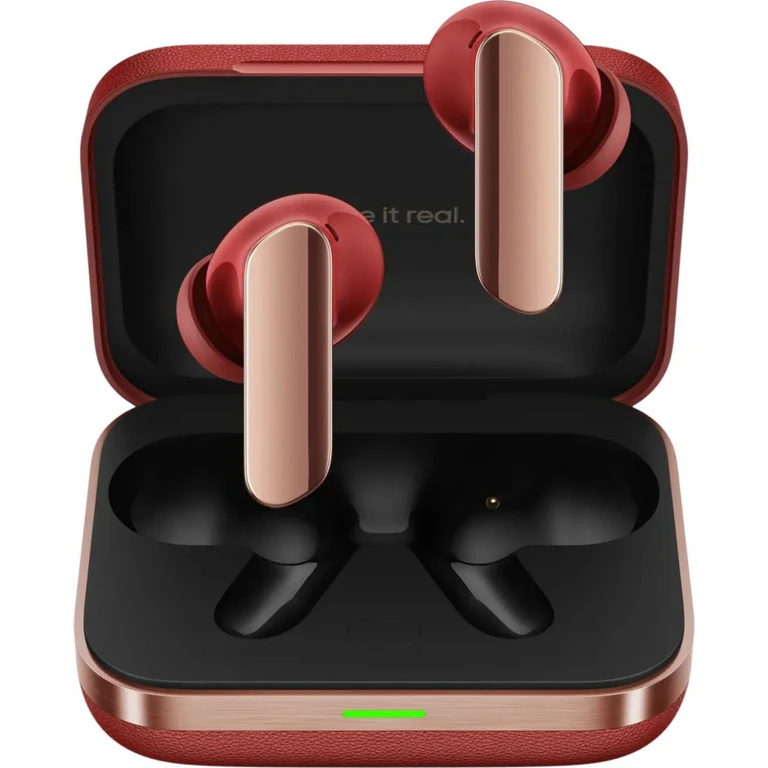 realme Buds Air 7 Pro Fiery Red TWS навушники з ANC у зарядному кейсі